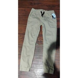 WT02 Cargo Pants Mens Khaki  Joggers Drawstrings Stretch Casual. NWT